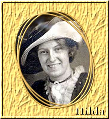 Class exercise brass frame with picture of Hilda P. Gardner