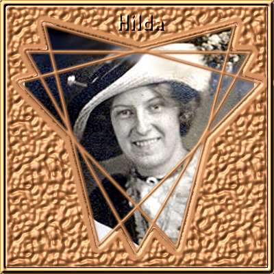 Class exercise brass frame with picture of Hilda P. Gardner