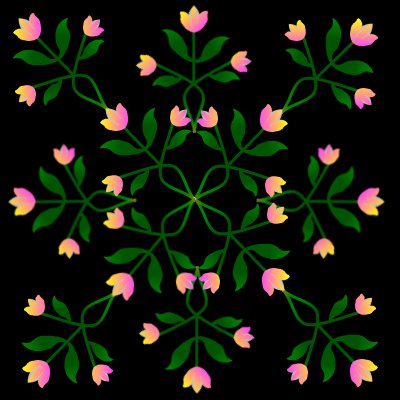 Triple Tulip, variation 1  