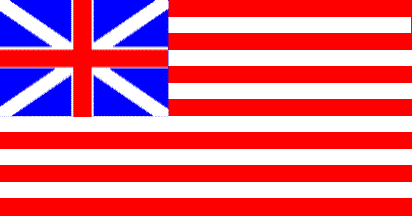 The US Flag from 1775 to 1777 