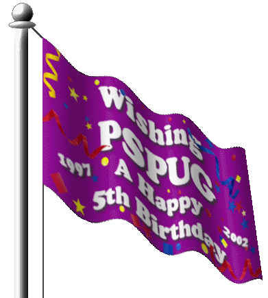 Waving PSPUG 5th Birthday Flag