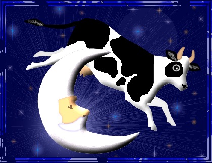 Hey Diddle Diddle, the cow jumped over the moon!