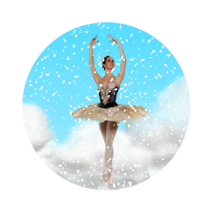 Ballerina snowglobe from Saturday's class