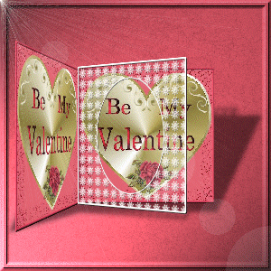 Vector Valentine filled with gold finished 
