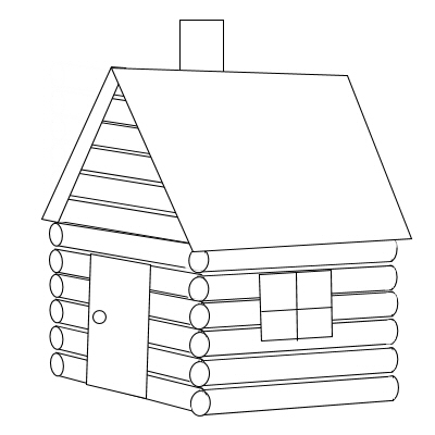 Clipart log cabin