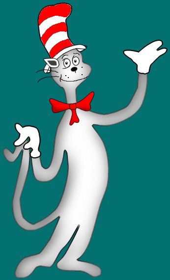Tribute to Dr. Seuss on his birthday. A cat in the Hat tutorial 